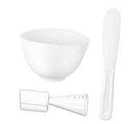 WRITWAA Set Bol à Mélanger pour Masque Facial Silicone avec Spatule et Applicateur Outil Beauté pour Masque Hydratant Visage Facile à Nettoyer et Doux pour Peau