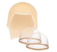 WRITWAA Set de Filets Cheveux Nude et Bonnet Chauve Silicone pour Adulte Respirant et Réutilisable Bonnet Résistant pour Maquillage Professionnel Cosplay Coiffure et Sommeil Confortable