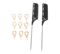 WRITWAA Set de Peignes Professionnels pour Cheveux avec Design Ergonomique en Plastique et Métal, pour Usage en Salon Domicile, Stylé et Moderne