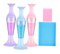 WRITWAA Set de Stylos Pointillage Diamant Ergonomiques pour Peinture DIY Outils de Gravure Nail Art Compatibles Diamants Ronds et Strass Faciles à Utiliser et Ranger