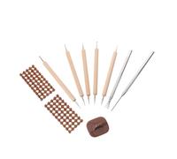 WRITWAA Set D'outils de Sculpture et Modelage pour Argile Polymère et Céramique avec Tampons Lettres et Chiffres en Bois et Plastique pour Projets Artistiques et Loisirs Créatifs