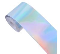 WRITWAA Sticker Bordure Holographique Argenté Autocollant pour Tableau Affichage et Décoration Scolaire Bordure Laser Irisée Auto-adhésive pour Classe Fête et Bricolage