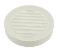 WRITWAA Support à roulettes pour Pots de Fleurs Rond 225 X 18 X 35 CM Plateau Mobile Blanc en Plastique Épais Soucoupe D’Humidité pour Jardinières et Pots à Bonsaï Déplacement Facile