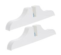 WRITWAA Support De Cloison en Plastique Blanc 2pcs, Base Stable Antidérapante, Support Pliable pour Séparation De Pièce, Usage Bureau Et Maison, pour Préserver L'intimité