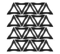 WRITWAA Support de Cube Triangulaire en Plastique Noir 20pcs, Léger et Polyvalent pour Organisation et Affichage de Puzzles et Tablettes