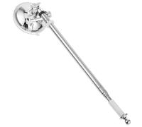 WRITWAA Support de Mât de Drapeau Télescopique 12 M en Acier Inoxydable Argenté Ventouse Puissante Fixation sans Perçage pour Voiture Moto et Surfaces Lisses - Accessoire Multi-Usage