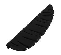 WRITWAA Support De Séchage Brosses à Dents Et Pinceaux De Maquillage Suspendu, sans Perçage, Noir, Design Feuille, Rangement Mural Compact pour Salle De Bain