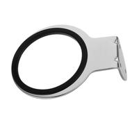 WRITWAA support de sèche-cheveux monté souffler monter pendaison étagère support sèche-cheveux pré-percé supports de sèche-cheveux muraux porte-sèche-cheveux mural Acier inoxydable Silver