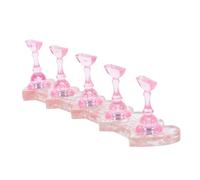 WRITWAA Support Manucure Réutilisable Rose pour et Entraînement Ongles Artificiels Stand Pratique Compatible avec Outils Nail Art Simulation Naturelle pour Salon et Usage Domestique