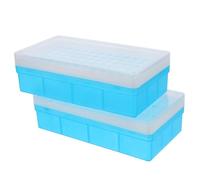 WRITWAA Support Plastique pour Tubes à Essai Centrifugeuse 15 Ml 72 Trous 2 Pièces Rangement Laboratoire Étagère Microtubes Congélation et Identification Facile Couleur Aléatoire