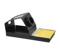 WRITWAA Support pour Fer à Souder Métal avec Base Stable et Éponge Rangement pour Outils de Pyrogravure et Soudage Compatible avec Plusieurs Modèles de Fer à Souder Station de Soudage