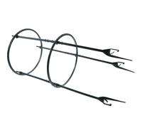 WRITWAA Support pour Plantes Grimpantes D’Intérieur en Plastique Tuteur 3 Tiges et 2 Anneaux de 20 CM Étagère Stable pour Fleurs et Plantes en Pot Usage Jardin Terrasse et Balcon