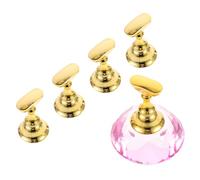 WRITWAA Support pour Pratique de Nail Art Outil de Formation Ongulaire Taille Moyenne Rose pour Artistes Ongulaires et Écoles de Nail Art Base de Fixation Professionnelle