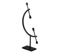 WRITWAA Support pour Sphère en Métal Plaqué Cuivre Petit Modèle Noir Socle Décoratif pour Globe Terrestre et Présentation de Cristal Support Stable et Élégant pour Objets D’Exposition