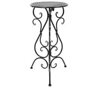 WRITWAA Support Stable pour Bain d'oiseaux en Fer Noir 22 Pouces Base Large et Design Tripode pour Jardin et Porche