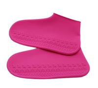 WRITWAA Surchaussures Imperméables en Silicone Antidérapantes Unisexes Protection Pluie et Boue Taille S Rose Couvre-Chaussures Épaisses Résistantes pour Adultes et Garçon et Filles