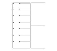 WRITWAA Tableau Blanc Magnétique Hebdomadaire pour Réfrigérateur en Pet Magnétisme, Planificateur de Repas pour Rappels et Partage D'emplois du Temps