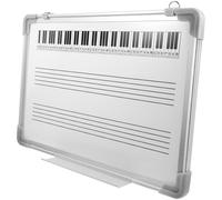 WRITWAA Tableau Blanc Musical à Double Face 30x40 Cm Lignes de Portée, Surface Effaçable à Sec, Outil Pédagogique pour Écriture et Apprentissage des Notes de Musique en Classe Domicile