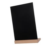WRITWAA Tableau Noir de Table A4 Base en Hêtre Stable et Surface Acrylique Effaçable pour Buffet, Mariage et Collaboration en Équipe