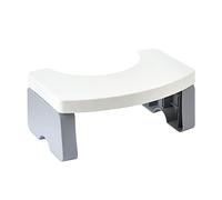 WRITWAA Tabouret Toilette Blanc Antidérapant Marche Pied Plastique Stable pour Repose Wc Adulte Support Ergonomique Compact pour Salle de Bain Familiale
