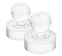 WRITWAA Tampon à Fards à Paupières Pratique et Esthétique en Acrylique 2 Pièces, Outil de Pressage Séparé pour Blush Délicat pour Maquillage des Sourcils