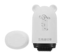 WRITWAA Tampon à Rouleau pour Écriture Musicale Encreur Automatique Blanc, Outil Stable en Plastique pour Maternelle et Préparation de Leçon en Classe