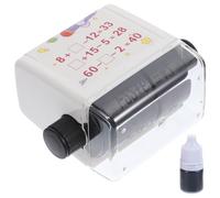 WRITWAA Tampon Roulant Mathématique pour Exercices D'addition Soustraction Jusqu'à 100 Reusable Décoloration, Rouleau de Tampon Mathématique en Pp pour Plusieurs styles Plusieurs styles