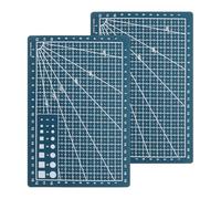 WRITWAA Tapis de Découpe Rotatif Double Face A5 Lot de 2 pour Scrapbooking, Modélisme, Couture et Bricolage, Tapis de Modelage en Argile, Vert