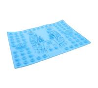WRITWAA Tapis de Massage avec Coussin de Massage Portable pour Soulager Inconfort Détente Outil de Réflexologie pour Longues Heures de Station Debout Couleur Bleue