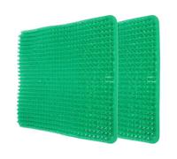 WRITWAA Tapis pour Nichoirs Poules 2pcs en Pp Vert, Coussins de Nidification Réutilisables pour Pondoir Poule, Réduit L'effort de Nettoyage, Adapté aux Poulaillers