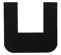 WRITWAA Tapis Toilette Forme U Antidérapant Absorbant pour Salle de Bain et WC Tapis Lavable pour Protection Autour Cuvette de Sol Noir