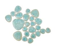 WRITWAA Tesselles Mosaïque Céramique Verte pour DIY Décoration Maison Morceaux Irréguliers Brillants pour Loisirs Créatifs et Projets Artistiques