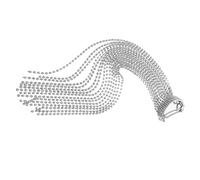 WRITWAA -tête Élégant Pour Costume De Pirate Chaîne En Strass Argentés Pince À Cheveux Pour Tresses Accessoire De Coiffure Tendance