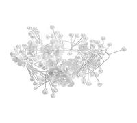 WRITWAA -tête Perle 1 Mètre Faire La Fête De Mariée Bandeau Mariage Pour La Mariée Accessoires De Cheveux De Mariage Groupe Décoration Petit Faux Perles D'imitation Silver