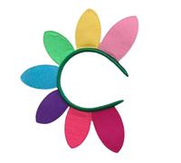 WRITWAA Tête Tournesol Fleur Couvre-chef Bandeau Cheveux Coiffe Vacances Halloween Accessoire Cheveux Adulte