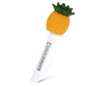 WRITWAA Thermomètre Flottant de Piscine en Plastique Forme Ananas Lecture Précise Celsius/Fahrenheit Résistant pour Piscines Intérieures et Extérieures Aquarium et Spa Outil de