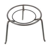 WRITWAA Trépied de Camping en Acier Haute Résistance Support Triangulaire pour Foyer Support Rond pour Casseroles Cuisson Extérieure Stable Léger et Portable pour Randonnée et