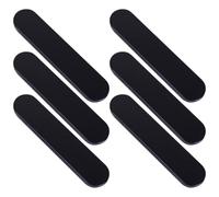 WRITWAA Trousse à Crayons en Métal Noire Doublure en Éponge - Lot de 6 Étuis Rectangulaires à Charnière Organisateur Portable pour Fournitures de Crayons pour École et Bureau