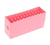 WRITWAA Trousse à Ongles Porte-pinceau Pour Nail Tech E Fichier Forets à Ongles Perceuse à Ongles Avec Mèches Étui Porte-embout Pare-poussière Pour Foret à Ongles Ted Plastique Rose