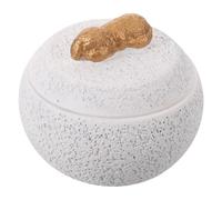 WRITWAA Urne Funéraire pour Chien en Céramique Blanche avec Compartiments Séparés, Étanche et Matériaux Protecteurs, pour Décor de Maison et Souvenir