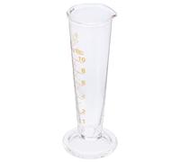 WRITWAA Verre Doseur Triangulaire 10 Ml en Verre Graduation Claire, Dispositif de Mesure Précis pour Laboratoire Cuisine, Tasse à Mesurer Compacte et Pratique pour Couleur Aléatoire