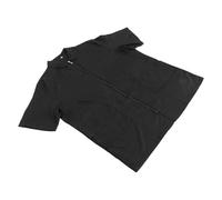 WRITWAA Vêtement De Travail Étanche Et Respirant Avec Poches Blouse Coiffure Pour Barbier Et Cuisine Manteau De Protection Professionnel Noir Xl