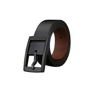 WRJAHCG Ceinture Homme,Boucle Sans Nickel Hypoallergénique Et Indétectable Sous Les Portiques De Sécurité,Noir,125CM/49.2''