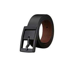 WRJAHCG Ceinture Homme,Boucle Sans Nickel Hypoallergénique Et Indétectable Sous Les Portiques De Sécurité,Noir,125CM/49.2''