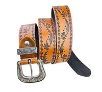 WRJAHCG Ceintures Pour Hommes,Ceintures De Mode Hip Hop Punk Style Western Pantalons Ceintures Ceintures Pour Hommes,Orange,110CM/43.3''