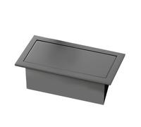 WRJAHCG Couvercle De Poubelle Encastré À Pivotement Central Flexible, Couvercle À Rabat D'équilibre Carré,Oscillant Couvercle De Poubelle De Cuisine en Acier Inoxydable,Gray a