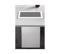 WRJAHCG Goulotte À Déchets Carré Acier Inoxydable Encastrée pour Plan De Travail De Cuisine pour Poubelle Cuisine Encastrable, Goulotte De Comptoir Intégré,White Set