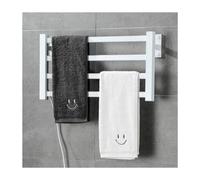 WRJAHCG Seche Serviette Electrique Soufflant,Radiateur De Salle De Bain éLectrique avec Thermostat De ContrôLe Intelligent SèChe-Serviette éLectrique Mural 55w SèChe Serviette éLectrique,Blanc
