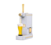 WRJAHCG tireuse a Biere, Distributeur De Bière Double De Table, Machine À Mousse De Bière Portable, pour Maison Et Bar,[a] White + Gold