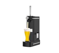 WRJAHCG tireuse a Biere, Distributeur De Bière Double De Table, Machine À Mousse De Bière Portable, pour Maison Et Bar,[b] Black + Silver